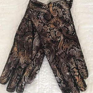 Ladies fancy leather driving gloves